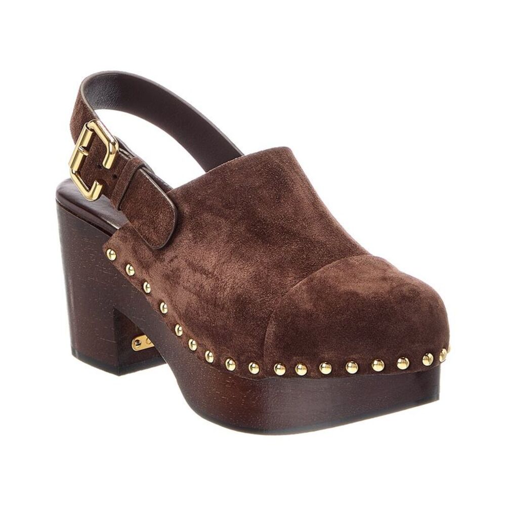 Chloé Suede Mule, Brown